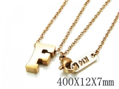 HY Wholesale 316L Stainless Steel Font Necklace-HY93N0058MR