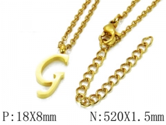 HY Wholesale 316L Stainless Steel Font Necklace-HY79N0064MLG