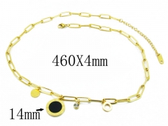 HY Wholesale 316L Stainless Steel Necklace-HY54N0385HIU