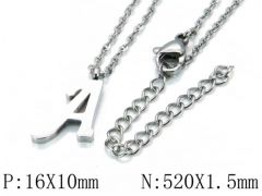 HY Wholesale 316L Stainless Steel Font Necklace-HY79N0032KR