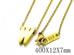 HY Wholesale 316L Stainless Steel Font Necklace-HY93N0049LE