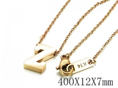 HY Wholesale 316L Stainless Steel Font Necklace-HY93N0078MA