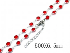 HY Stainless Steel 316L CZ Necklaces-HY81N0313HAA