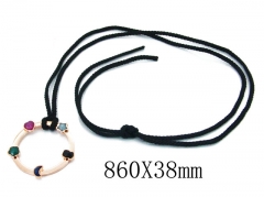HY Stainless Steel 316L CZ Necklaces-HY90N0157IHE