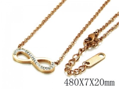 HY Stainless Steel 316L CZ Necklaces-HY93N0161OLT