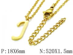 HY Wholesale 316L Stainless Steel Font Necklace-HY79N0067MLF