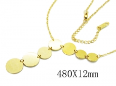 HY Wholesale 316L Stainless Steel Necklace-HY54N0390HIX