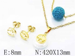 HY Stainless Steel jewelry Pearl Set-HY26S0034M5