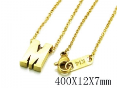 HY Wholesale 316L Stainless Steel Font Necklace-HY93N0039LD