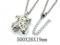 HY Stainless Steel 316L Necklaces (Bear Style)-HY90N0158HOD