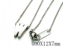 HY Wholesale 316L Stainless Steel Font Necklace-HY93N0023JLX