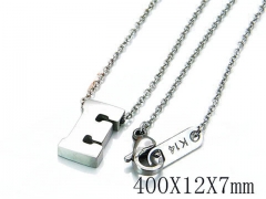 HY Wholesale 316L Stainless Steel Font Necklace-HY93N0005JLC