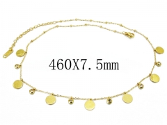 HY Wholesale 316L Stainless Steel Necklace-HY54N0373HIQ