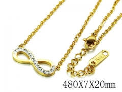 HY Stainless Steel 316L CZ Necklaces-HY93N0160NLC