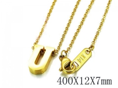 HY Wholesale 316L Stainless Steel Font Necklace-HY93N0047LA