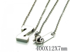 HY Wholesale 316L Stainless Steel Font Necklace-HY93N0026JLE