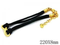 HY Stainless Steel 316L Bracelets (Rope Weaving)-HY68B0107H20