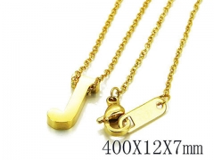 HY Wholesale 316L Stainless Steel Font Necklace-HY93N0036LU