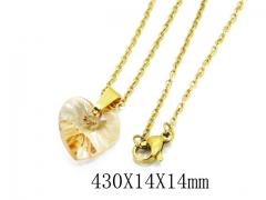 HY Wholesale 316L Stainless Steel Lover Necklace-HY12N0113JLS