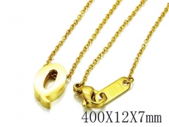 HY Wholesale 316L Stainless Steel Font Necklace-HY93N0043LX