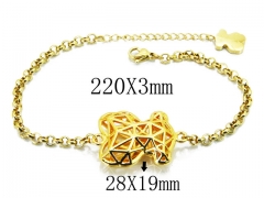 HY Wholesale 316L Stainless Steel Bear Bracelets-HY90B0374IQQ