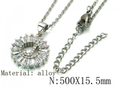 HY Wholesale 316L Stainless Steel Font Necklace-HY54N0435ND