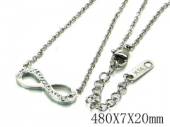 HY Stainless Steel 316L CZ Necklaces-HY93N0159LL