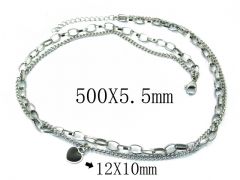 HY Wholesale 316L Stainless Steel Necklace-HY81N0352HWW