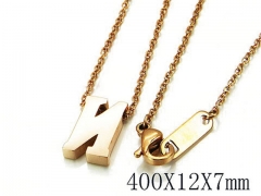 HY Wholesale 316L Stainless Steel Font Necklace-HY93N0066MC