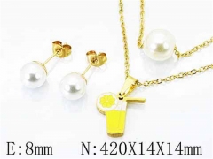 HY Stainless Steel jewelry Pearl Set-HY26S0050M5