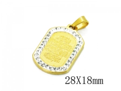 HY Wholesale 316L Stainless Steel Pendant-HY12P0819LV