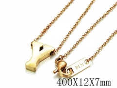 HY Wholesale 316L Stainless Steel Font Necklace-HY93N0077MW