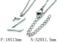 HY Wholesale 316L Stainless Steel Font Necklace-HY79N0057KZ