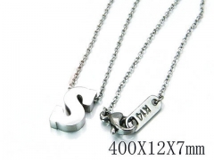 HY Wholesale 316L Stainless Steel Font Necklace-HY93N0019JLD