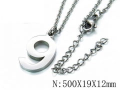 HY Wholesale 316L Stainless Steel Font Necklace-HY79N0115LT