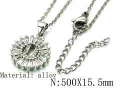 HY Wholesale 316L Stainless Steel Font Necklace-HY54N0446NU
