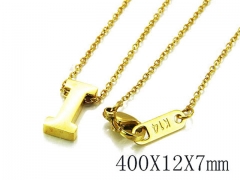 HY Wholesale 316L Stainless Steel Font Necklace-HY93N0035LY