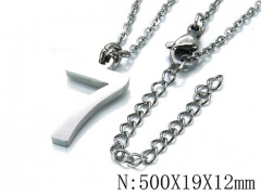 HY Wholesale 316L Stainless Steel Font Necklace-HY79N0113LS