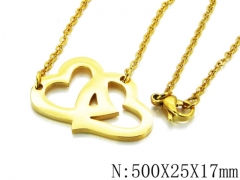 HY Wholesale 316L Stainless Steel Lover Necklace-HY54N0340KL
