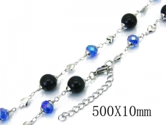 HY Stainless Steel 316L CZ Necklaces-HY81N0310HMD