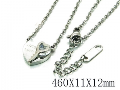 HY Wholesale 316L Stainless Steel Lover Necklace-HY93N0133MB