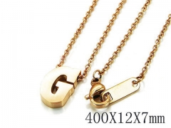 HY Wholesale 316L Stainless Steel Font Necklace-HY93N0059MT