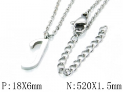 HY Wholesale 316L Stainless Steel Font Necklace-HY79N0041KC