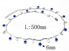 HY Stainless Steel 316L CZ Necklaces-HY81N0314HIX