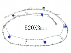 HY Stainless Steel 316L CZ Necklaces-HY81N0339OE