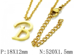 HY Wholesale 316L Stainless Steel Font Necklace-HY79N0059MLW
