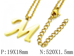 HY Wholesale 316L Stainless Steel Font Necklace-HY79N0070MLG