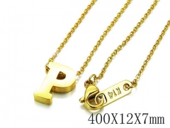 HY Wholesale 316L Stainless Steel Font Necklace-HY93N0042LZ