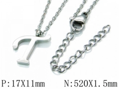 HY Wholesale 316L Stainless Steel Font Necklace-HY79N0051KT