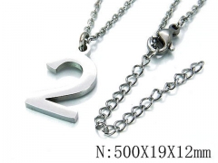 HY Wholesale 316L Stainless Steel Font Necklace-HY79N0108LY
